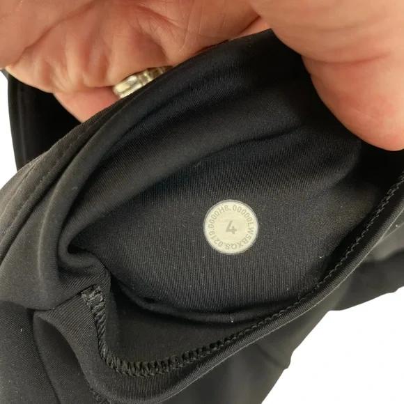 Lululemon Fast & Free Tights Leggings 4 Black - Picture 8 of 15